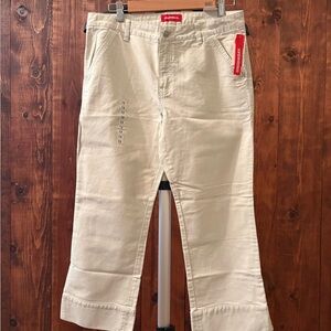 UNIONBAY Cream Ankle Cropped Pants